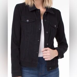 Liverpool PowerFlex Black Women's Denim Jacket - Classic XL